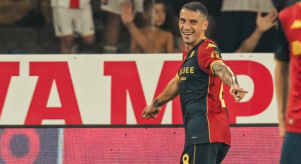 Nicușor Stanciu a marcat la primul meci pentru Grifon. Foto X/ Genoa CFC