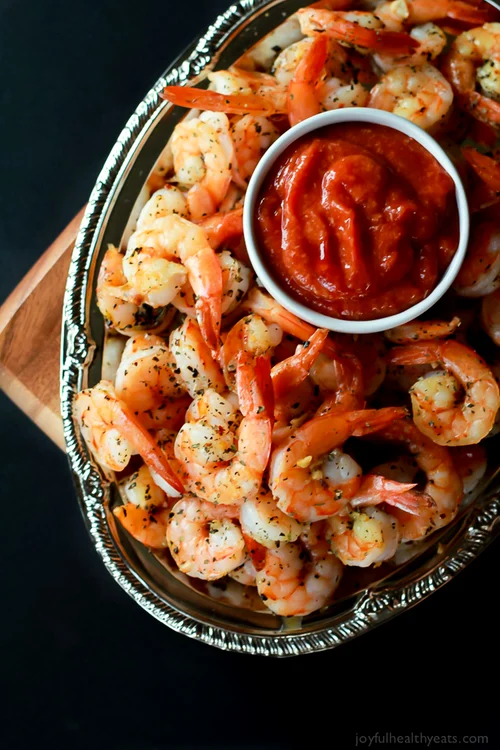 Garlic Herb Roasted Shrimp with Homemade Cocktail Sauce 5 jpeg