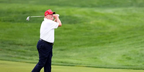 Donald Trump în timp ce joacă Golf Foto Mike Stobe Getty Images jpg