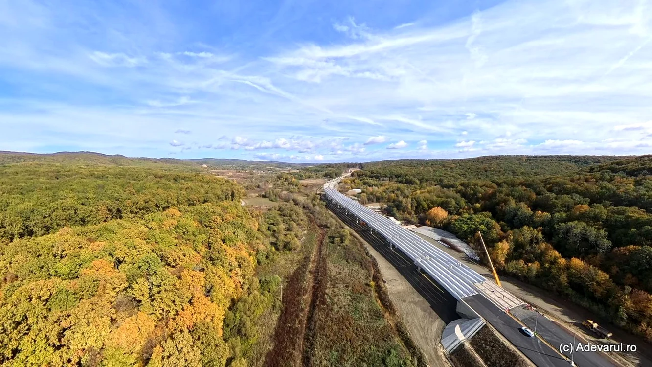Lucrări la Viaductul de 1,1 kilometri de pe A1.