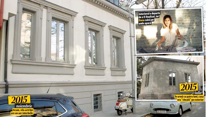 Noiembrie 2015. Acum, vila actriţei are un aer interbelic