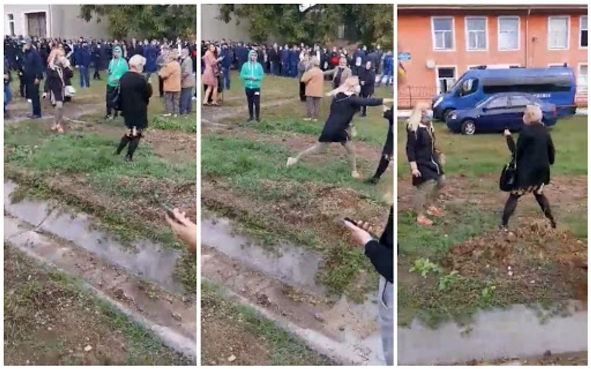 
    Scandal în fața unei secții de votareFoto: Observatornews.ro  