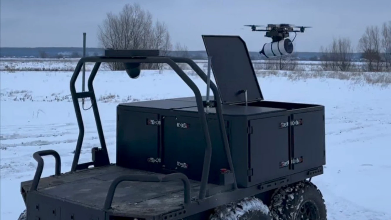 Robotul terestru ucrainean Ratel H/FOTO:X 
