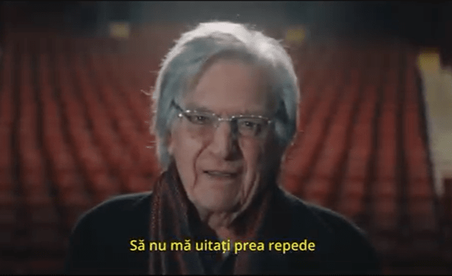 „Să nu mă uitați prea repede”. Mesajul emoționant al lui Florin Piersic la 90 de ani