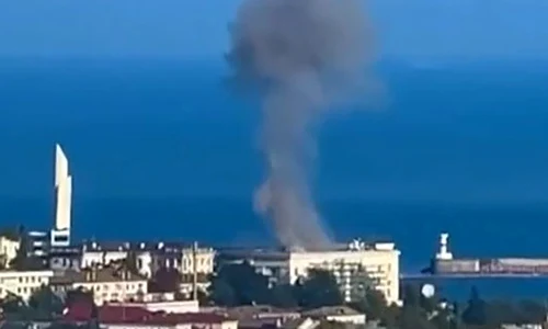 Forțele ucrainene au lovit sediul Flotei Mării Negre din Sevastopol 22 septembrie 2023 FOTO Profimedia (3) jpg