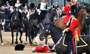 trooping the colour soldat cazut jpeg