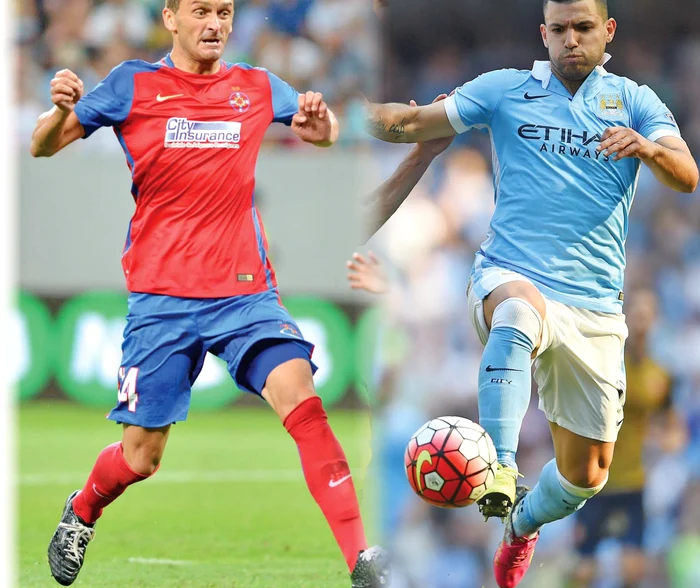 
    Diferenţa dintre atacanţii  celor două echipe este  uriaşă, stelistul Golubovic  fiind de peste 100 de ori mai  slab cotat decât AgueroFOTO: Sportpictures.eu/Guliver/GettyImages   