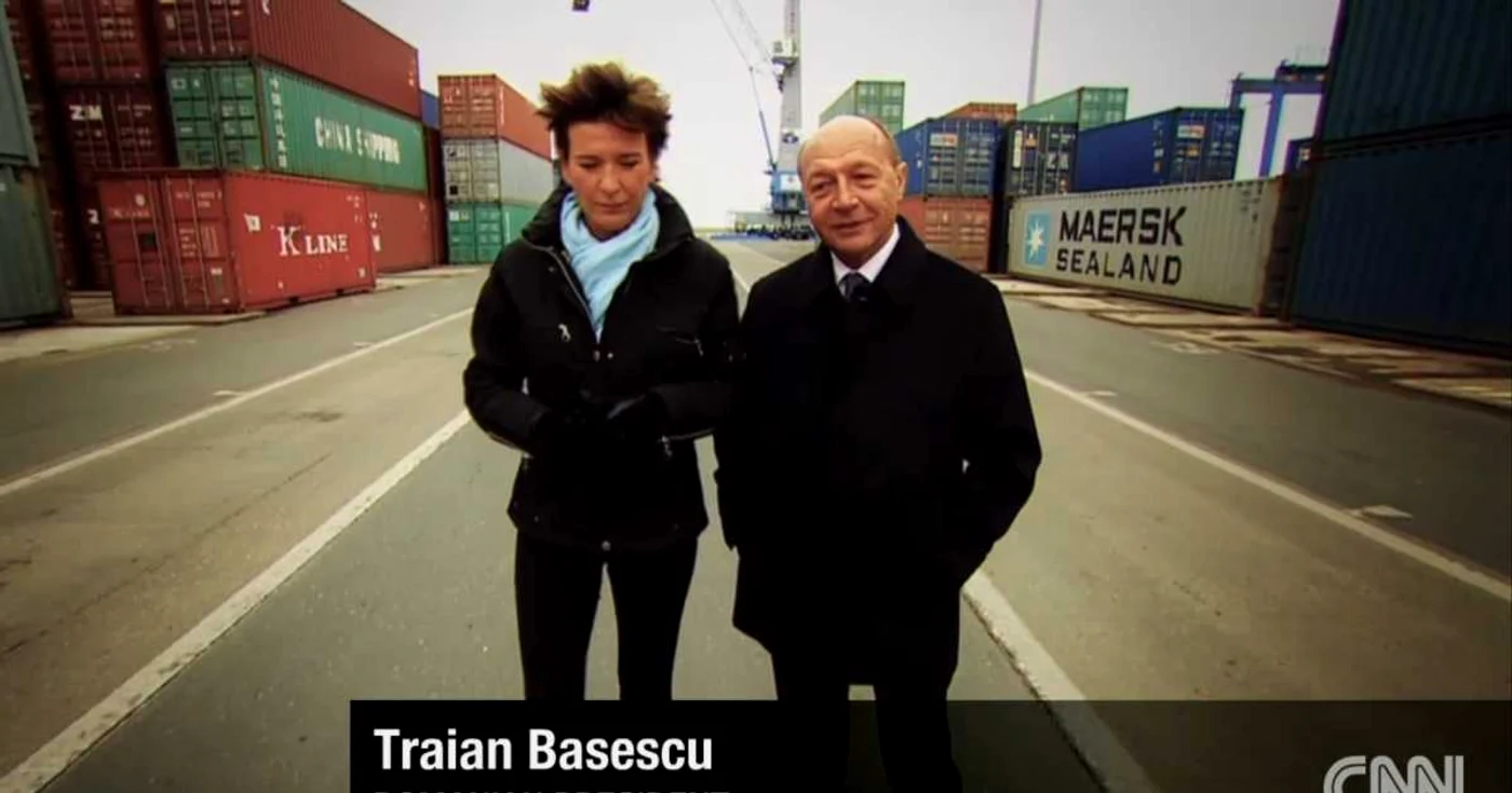 Traian Băsescu a vorbit la CNN despre viitorul Portului Constanţa   FOTO cnn.com