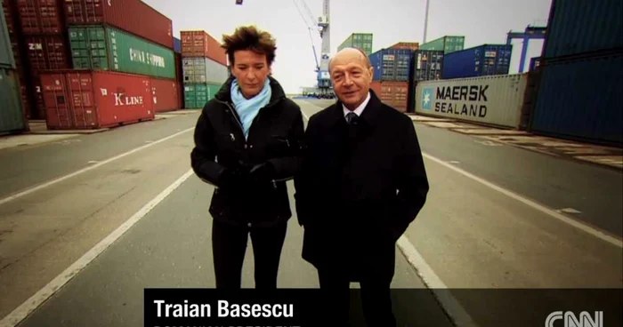 Traian Băsescu a vorbit la CNN despre viitorul Portului Constanţa FOTO cnn.com