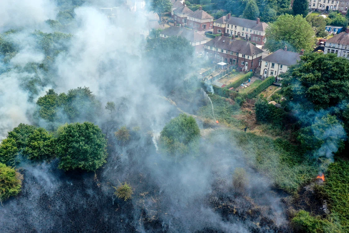 Nici Marea Britanie n-a scăpat de incendii