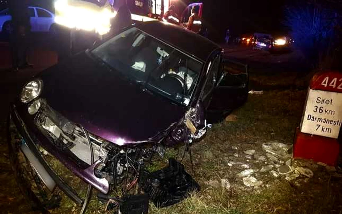 Accidente pe bandă rulantă în Suceava. FOTO ISU Suceava