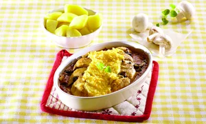 gratin din piept de pui cu ciuperci jpeg