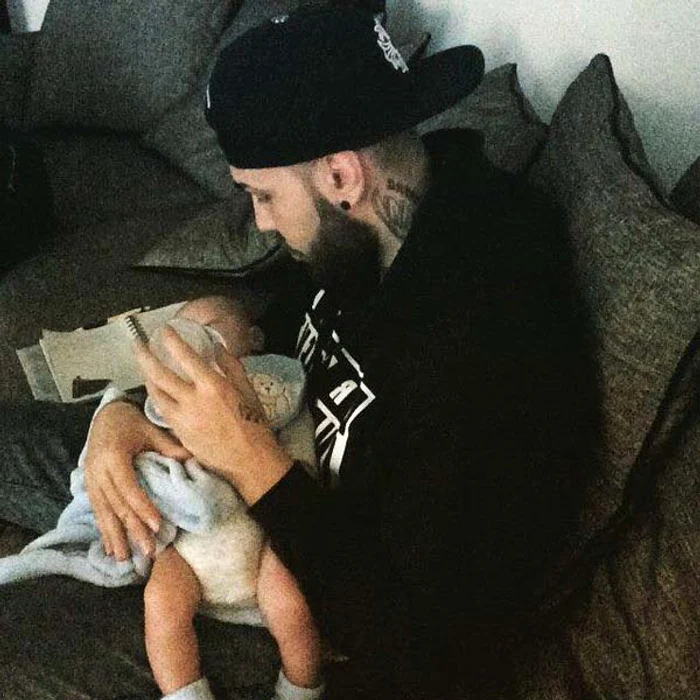Alex Velea și-a luat în serios rolul de tătic