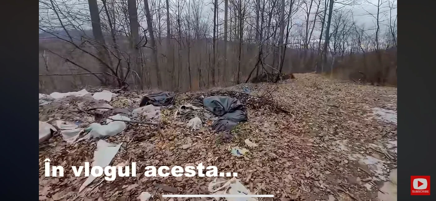 Satul Tisa, înconjurat de gunoaie / Sursă foto: Captură Youtube