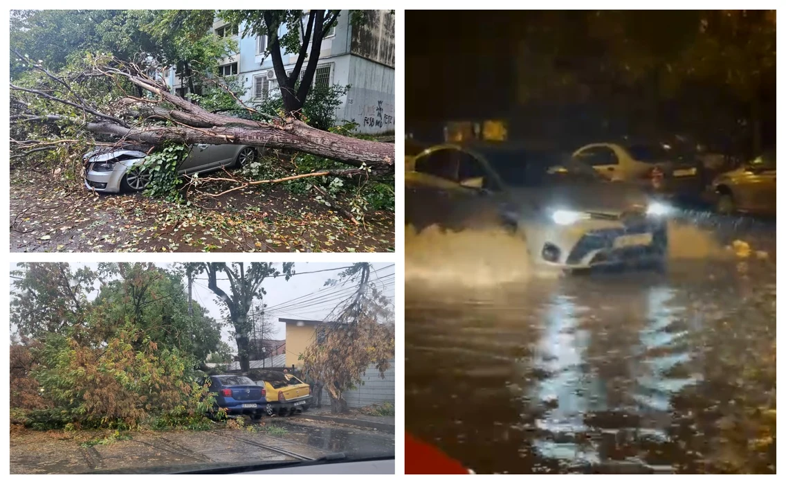 Urmările furtunii din București FOTO Facebook / Meteoplus