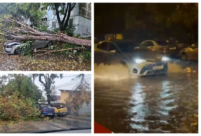 Urmările furtunii din București FOTO Facebook / Meteoplus