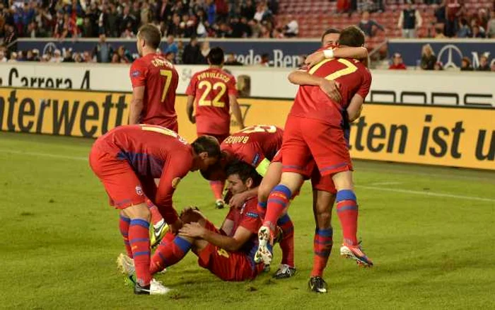 Steaua a remizat cu Stuttgart, în deplasare. FOTO Mediafax
