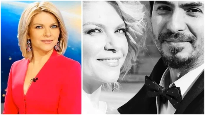 Andreea Marinescu și soțul ei. Foto: colaj Click!