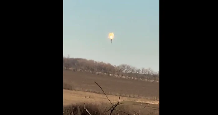 Momentul distrugerii elicopterului FOTO: captură video