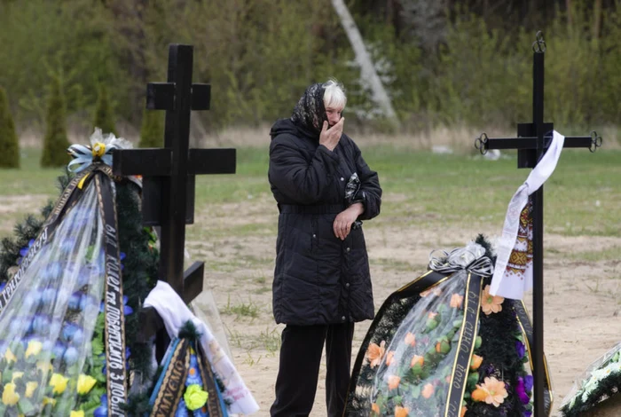 Cimitir în Irpin FOTO EPA-EFE