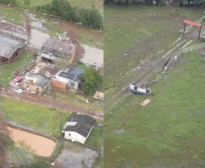 Distrugerile provocate de ciclonul din Brazilia FOTO captură video