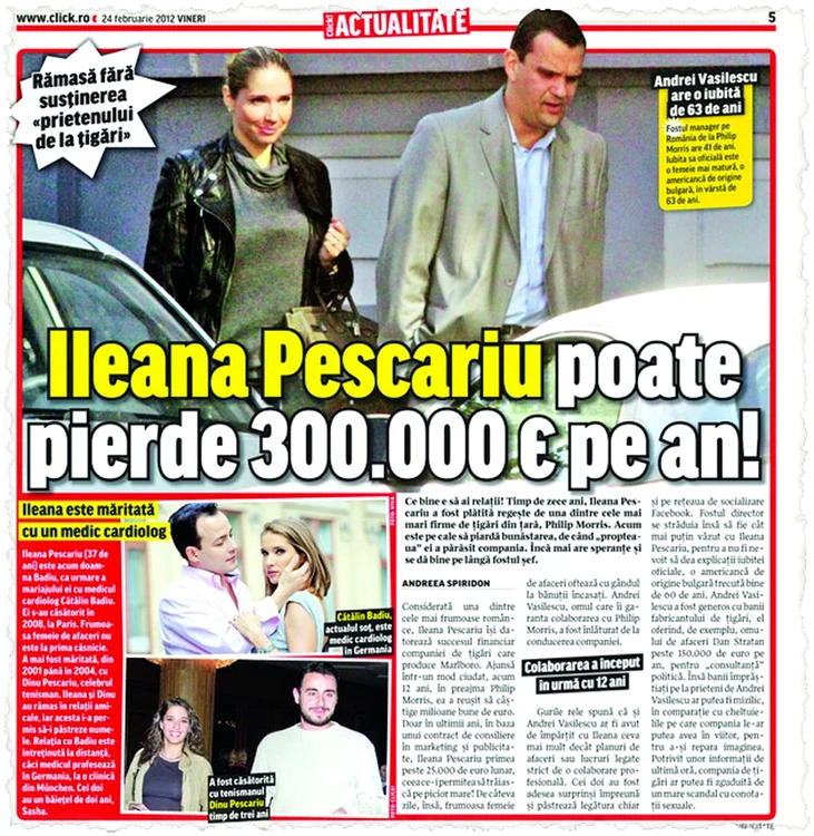 Click! v-a prezentat, în  ziarul de ieri, detalii despre acest scandal