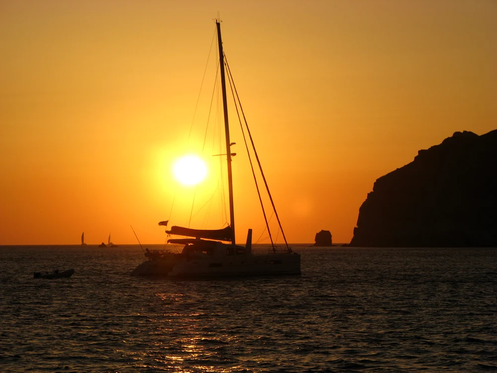 Apus în Santorini. Foto: Pixabay