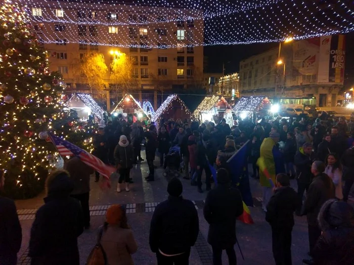 Protest la Iaşi,17 decembrie FOTO Violeta Cincu