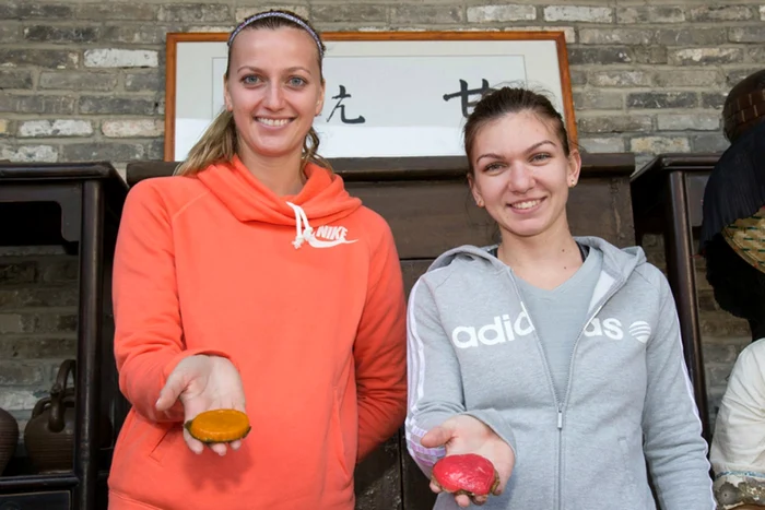 Kvitova şi Halep au şi gătit în China