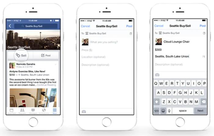 Grupurile de schimburi și vânzări permit utilizatorilor să îi cunoască pe cei de la care achiziționează anumite obiecte