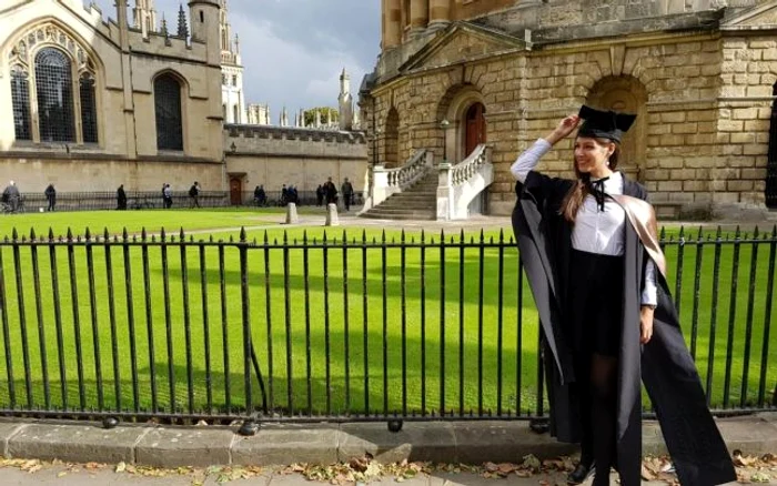 Cristiana Bănilă la absolvirea Universităţii Oxford Foto: arhiva personală