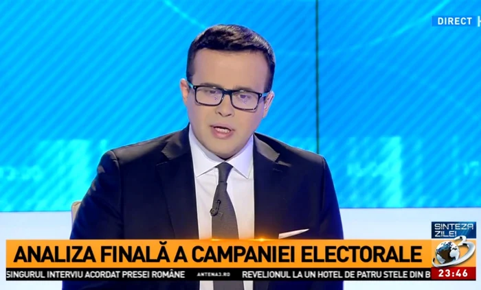 „Sinteza zilei“ cu Mihai Gâdea a coborât pe locul 5 la nivel naţional, în topul talk-show-urilor cu cele mai bune audienţe în octombrie, după ce luna trecută s-a clasat pe locul 3