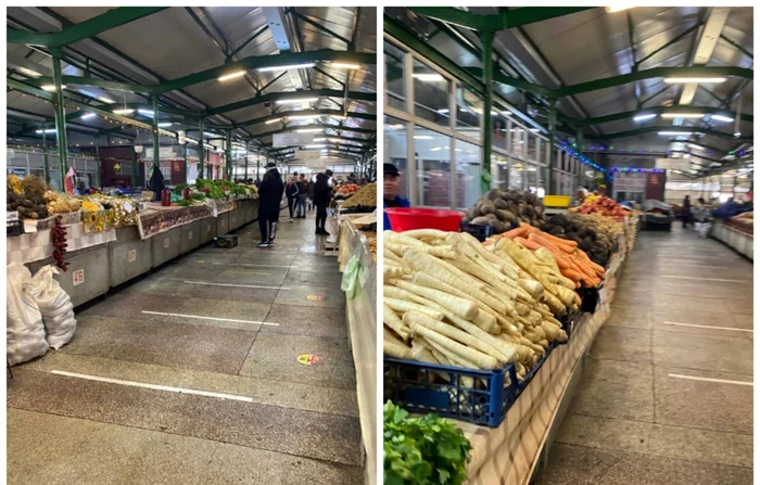 Vânzătorii s-au uitat lung după clienți în piață FOTO: A.M.