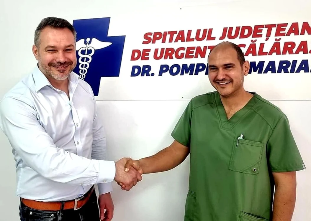 Bogdan Mihai şi dr. Cătălin Aanei FOTO Facebook/B.M.