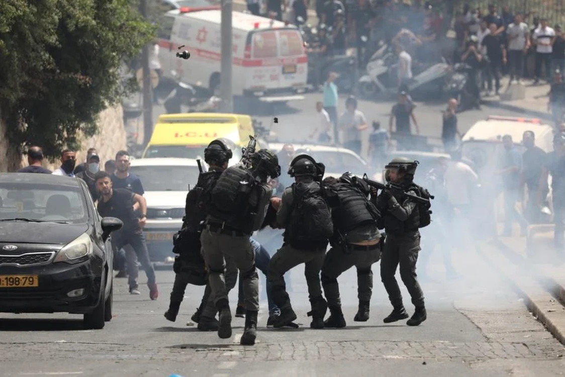 Ciocniri la Ierusalim intre palestinieni si fortele israeliene / FOTO EPA-EFE