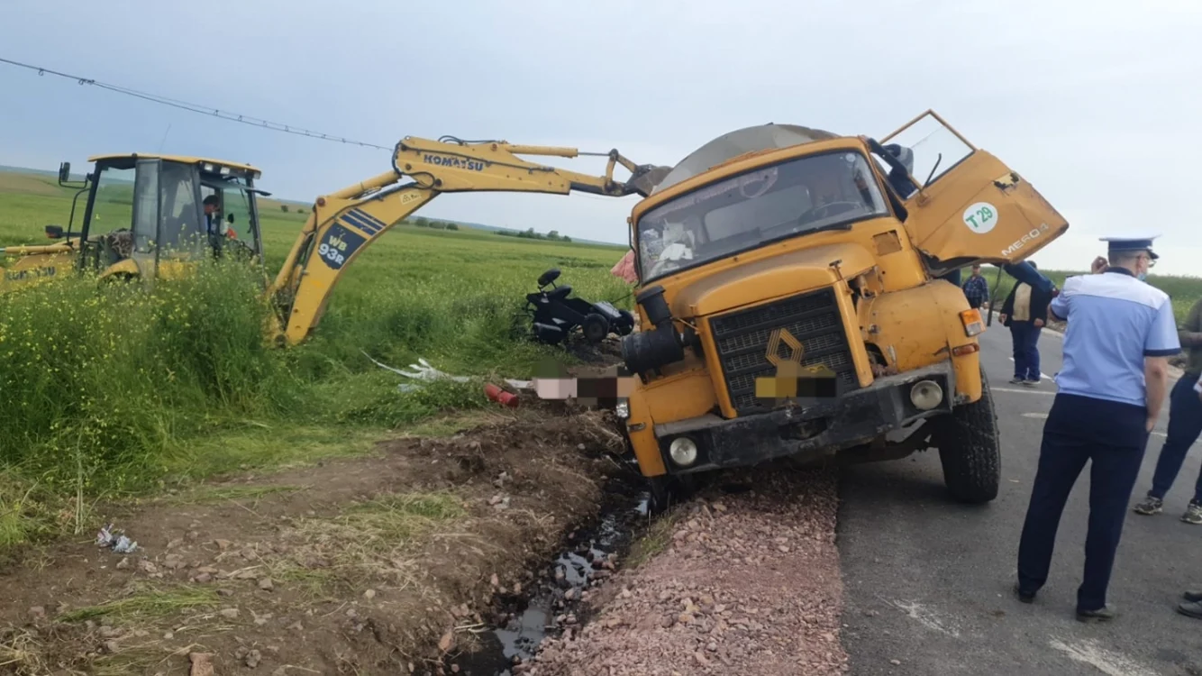Autospeciala a strivit un bărbat