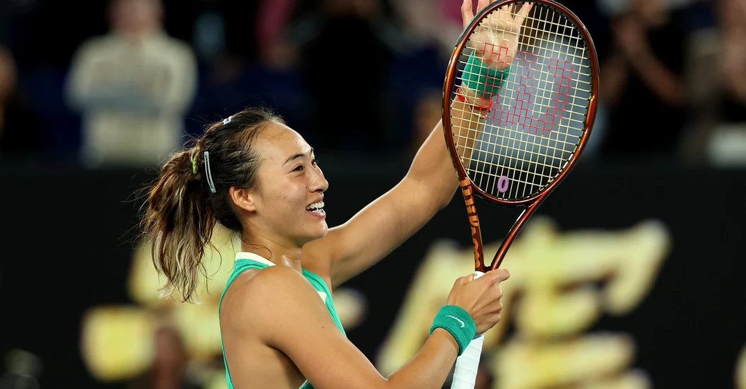Qinwen Zheng va juca prima finală de Mare Șlem din carieră. Foto Getty images