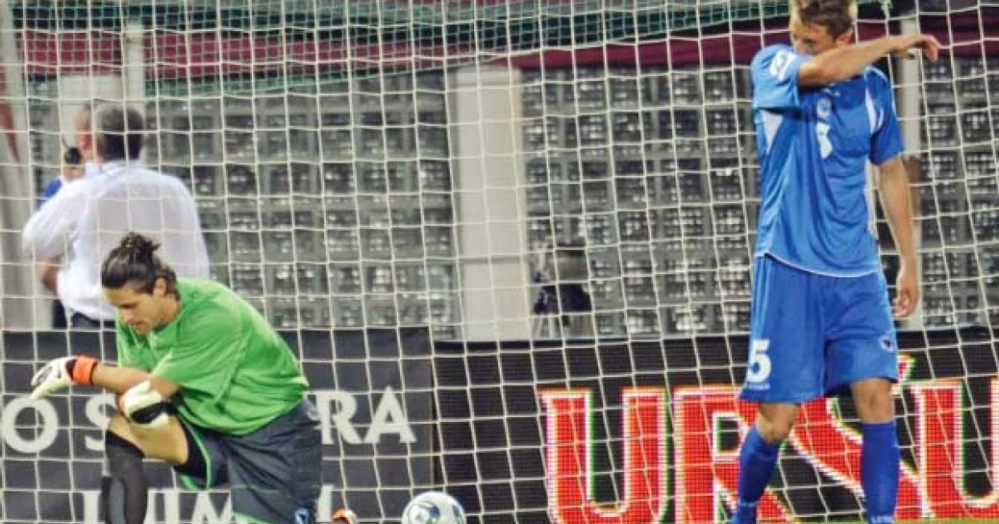 Fotbaliştii bosniaci, dărâmaţi după înfrângerea din Giuleşti