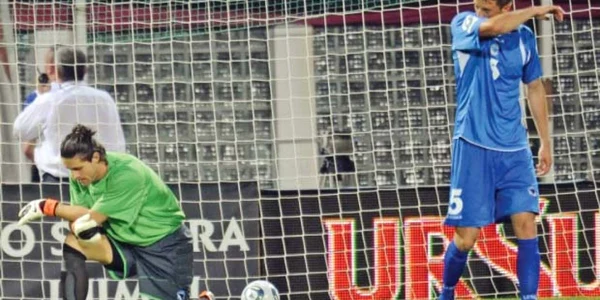 Fotbaliştii bosniaci, dărâmaţi după înfrângerea din Giuleşti