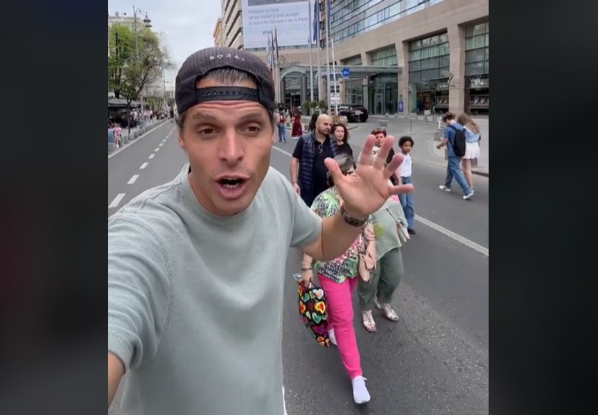 Turist olandez în București: „Tocmai ce am ieșit din hotel și sunt șocat“ VIDEO