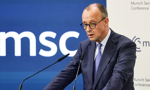 Friedrich Merz   discurs la Conferința de securitate de la Munchen FOTO EPA EFE jpg