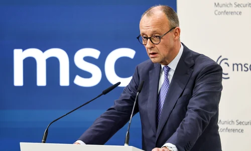 Friedrich Merz discurs la Conferința de securitate de la Munchen FOTO EPA EFE jpg