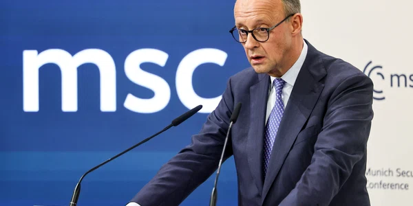 Friedrich Merz   discurs la Conferința de securitate de la Munchen FOTO EPA EFE jpg