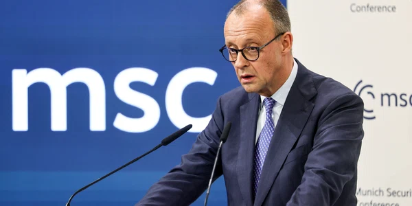 Friedrich Merz   discurs la Conferința de securitate de la Munchen FOTO EPA EFE jpg