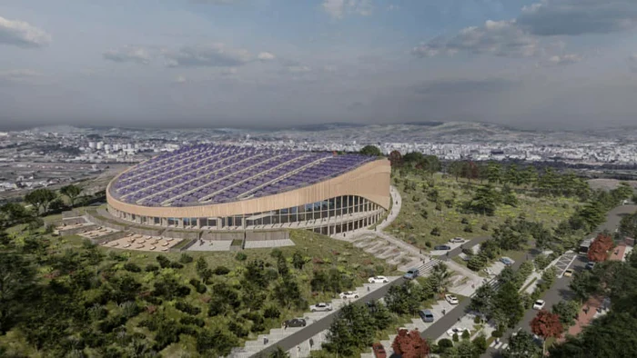 „OZN-ul” clujean va fi construit la marginea orașului, într-o zonă superbă. FOTO Facebook / Emil Boc