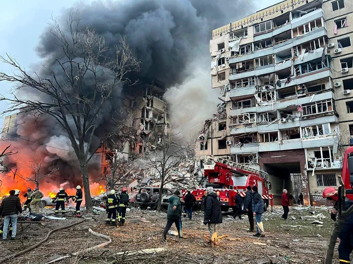 Atac cu rachete la Dnipro FOTO Profimedia