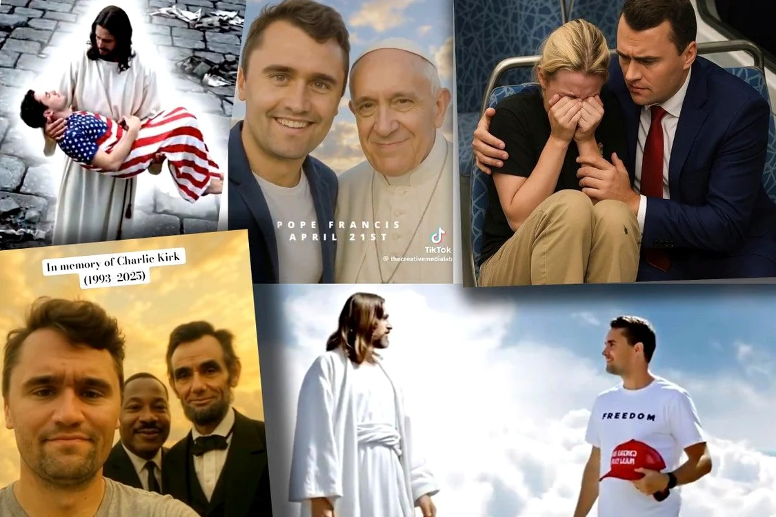 Imagini cu Charlie Kirk generate cu inteligența artificială FOTO: X