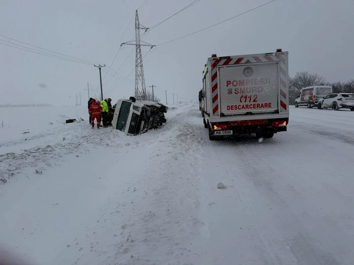 Accidentul a avut loc pe DN5. FOTO ISU Giurgiu