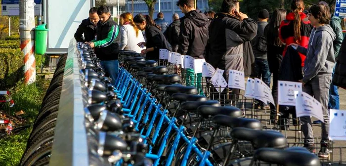 Peste 950 de clujeni au accesat sistemul de bike sharing. FOTO: Primaria Cluj-Napoca