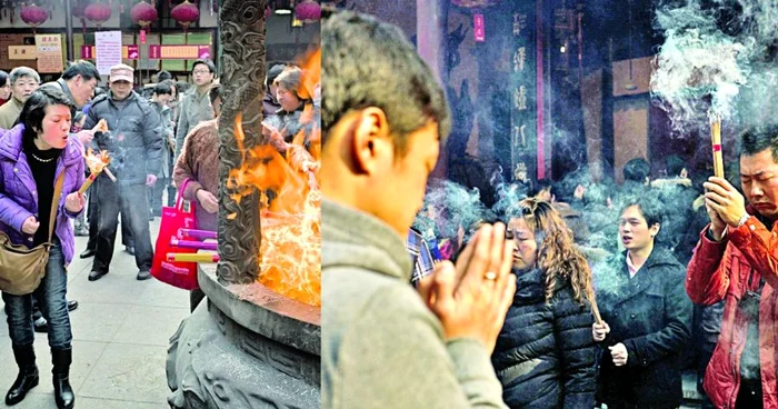 Chinezii se roagă pentru morţi şi vii arzând beţigaşe ritualice